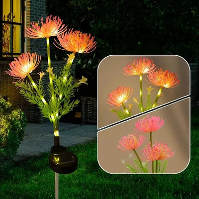 Lampe Solaire Fleur Lumineuse Décorative pour Jardin