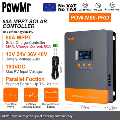 Régulateur de Charge Solaire MPPT PWM - vue 9