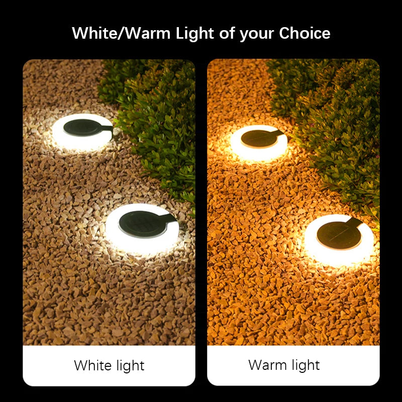 Spot Solaire Encastrable LED Étanche Jardin Allée Terrasse