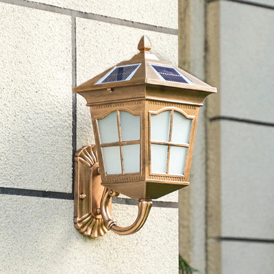 Applique Solaire Murale Extérieure LED Bronze