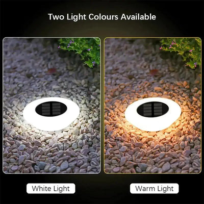 Lampe Solaire de Sol Extérieure LED Étanche Jardin Pelouse