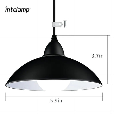 Détail du panneau solaire du lustre suspendu IP65