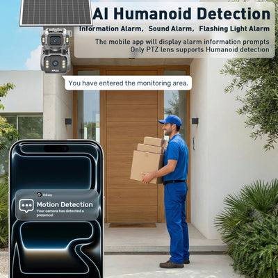 Caméra de Surveillance Solaire 8MP 4G AOV - vue 6