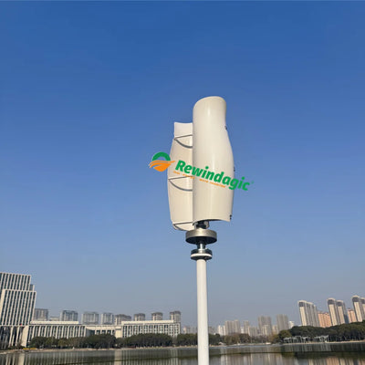Éolienne Verticale 5000W à 10 kW MPPT Hybride et Onduleur