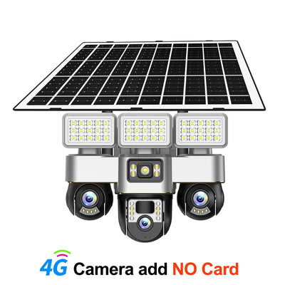 Camera Solaire 4G Triple Objectif PTZ Exterieure