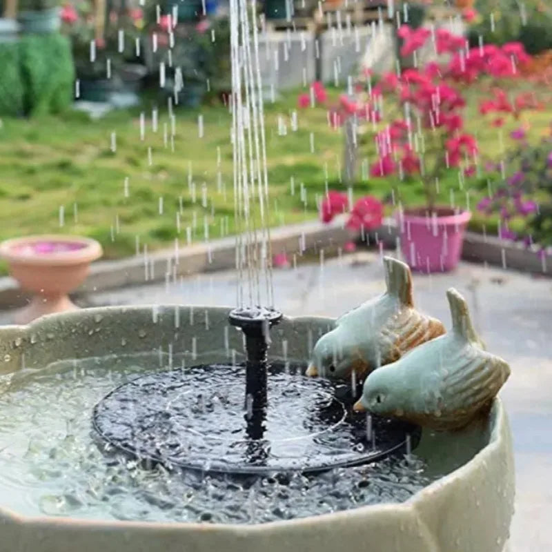 Mini Fontaine Solaire Flottante Ronde à 6 Buses