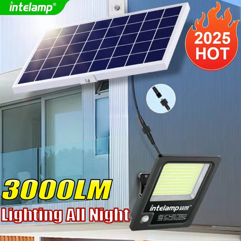 Projecteur solaire 3000lm avec capteur de mouvement