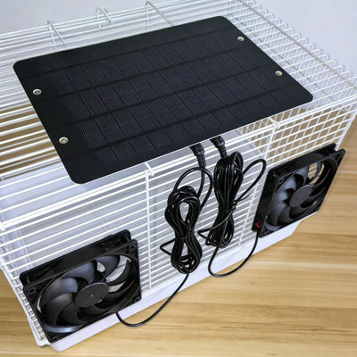 Extracteur Solaire Double Ventilateur pour Serre