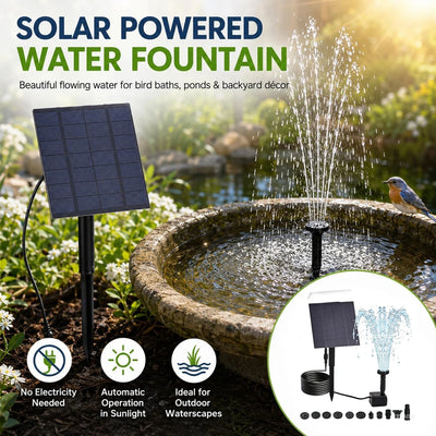 Grande Fontaine Solaire sur Support Orientable pour Bassin