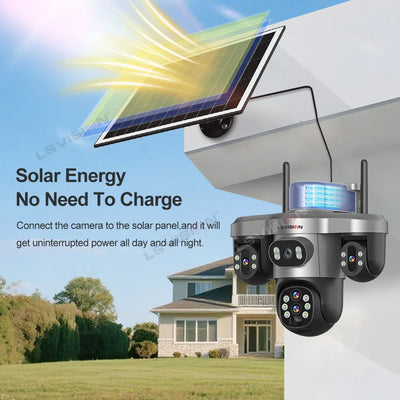 Caméra Solaire 4G Zoom 10X PTZ 360°