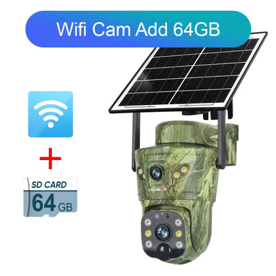 Camera Solaire 4K Double Ecran 4G Exterieure