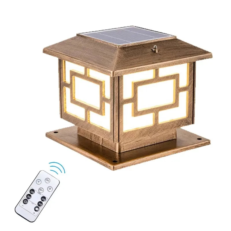 Lampe Solaire de Pilier Portail Étanche