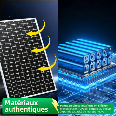 Lampe Solaire Extérieure 40000mAh 3 Couleurs Applique Murale IP65