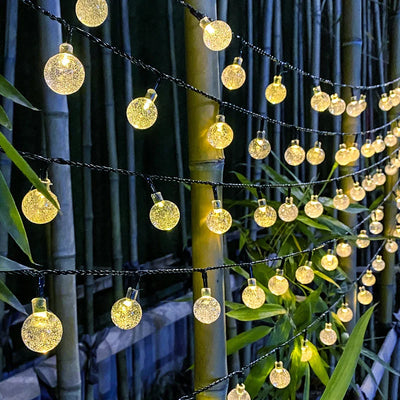 Guirlande Solaire Boules à Bulles Étanche Noël et Terrasse