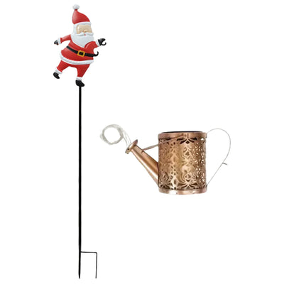 Guirlande Solaire Décorative LED Père Noël Jardin Cour