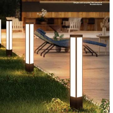 Borne Solaire de Sol pour Jardin et Allée