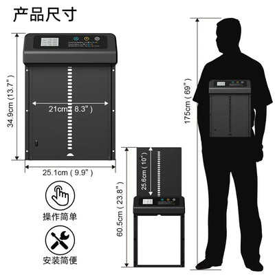 Porte Automatique de Poulailler Solaire en Acier Inoxydable