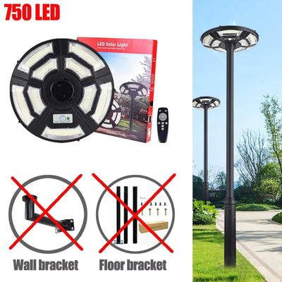 Lampadaire Solaire Détecteur de Mouvement Extérieur