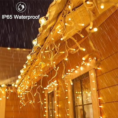 Rideau Solaire Lumineux 3,5 m LED Féerique Noël et Mariage