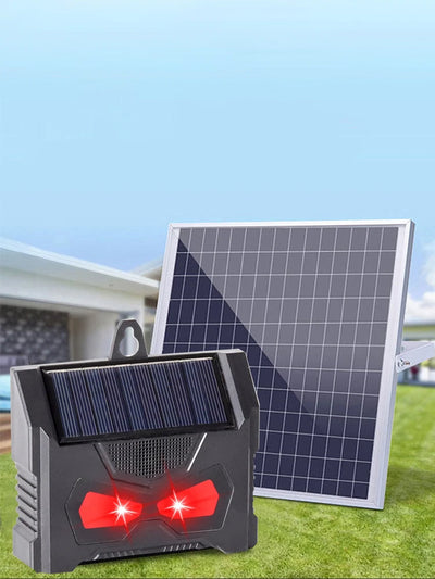 Répulsif Solaire Ultrason Anti-Cerfs LED Jardin et Poulailler