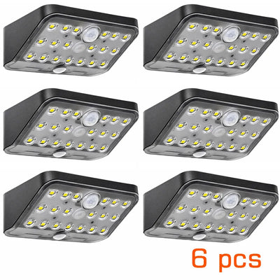 Applique Murale Solaire Extérieur 19 LED Détecteur de Mouvement