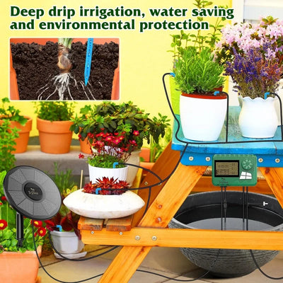 Kit d'Irrigation Solaire pour Serre Minuterie 15M