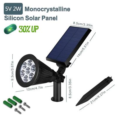 Lanterne Solaire Extérieure LED 7 LED Étanche Jardin Patio
