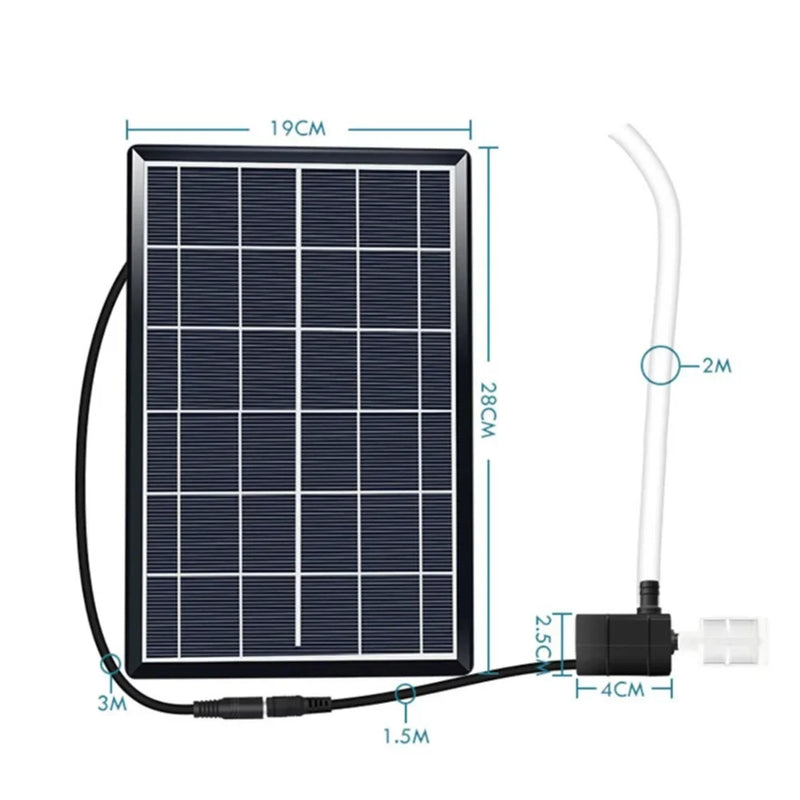 Pompe Solaire 12V pour Bassin et Aquarium avec Filtration
