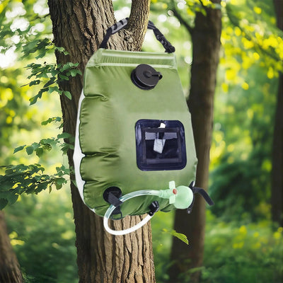 Douche Solaire de Camping 20L avec Pomme de Douche et Tuyau