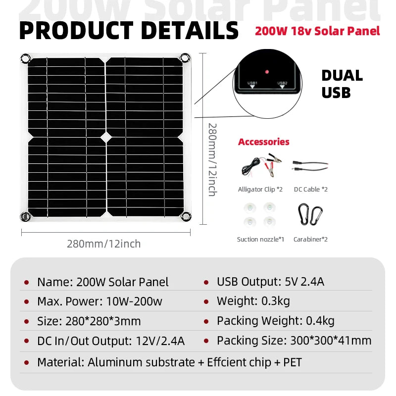 Kit Solaire Hors Réseau 6000W Panneau 200W Voiture