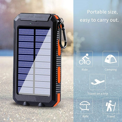Power Bank Solaire 80000mAh Lampe LED Puissante