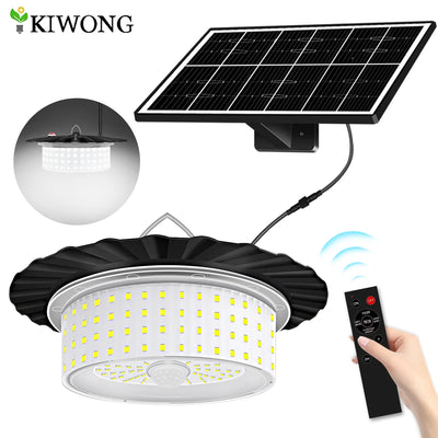 Lampe Solaire 244 LED Détecteur Mouvement Télécommande IP65