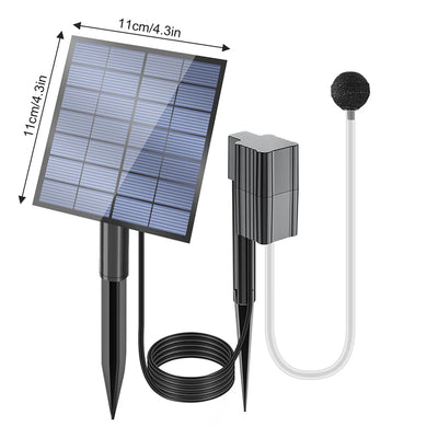 Aérateur Solaire de Bassin 2,5W avec Diffuseur et Piquet