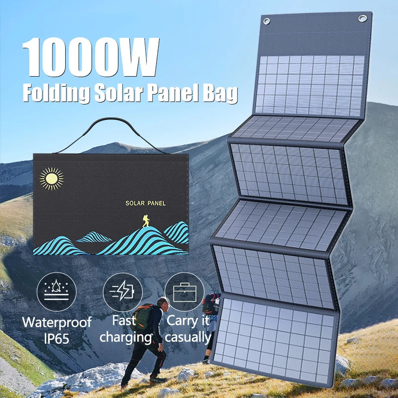 Panneau Solaire Pliable 1000W Sac USB DC