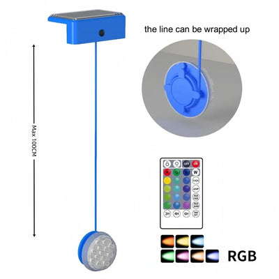 Lampe Solaire Flottante de Piscine LED 16 Couleurs Télécommande