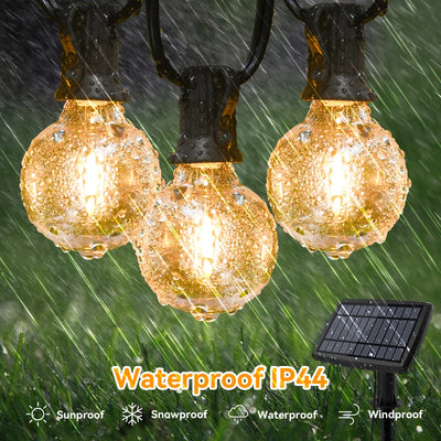 Guirlande Solaire Extérieure G40 LED Étanche Télécommande