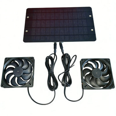 Extracteur Solaire Double Ventilateur pour Serre