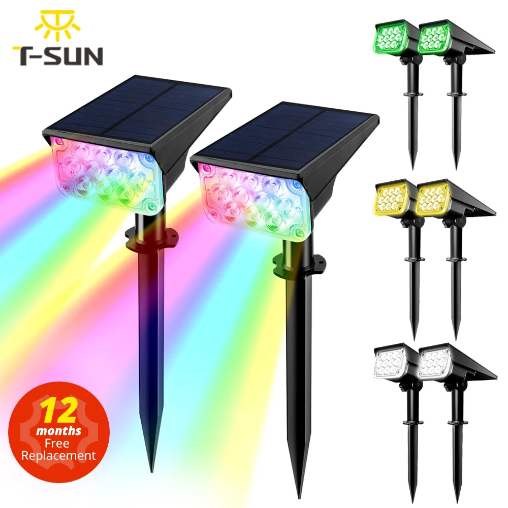 Projecteur solaire réglable IP65 en applique murale