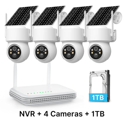 Kit 4 Caméras Solaires PIR Surveillance - vue 7