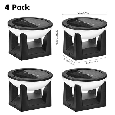 Lampe Solaire Pilier Poteau LED Capuchon Clôture IP65 Étanche