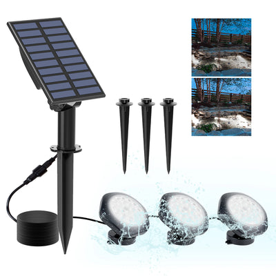 Spot Solaire Sous-Marin LED RGB Étanche Piscine Fontaine Bassin
