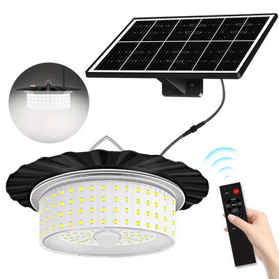 Lampe Solaire Suspendue Extérieure 244 LED avec Télécommande et Détecteur de Mouvement