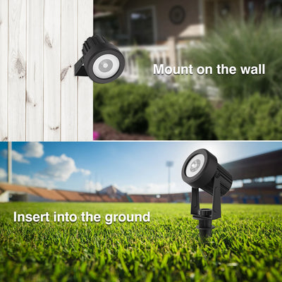 Projecteur Solaire Aluminium Anti-Rouille Jardin Chemin IP65