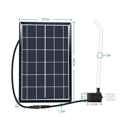 Fontaine Solaire 10 W pour Filtration de Bassin Extérieur