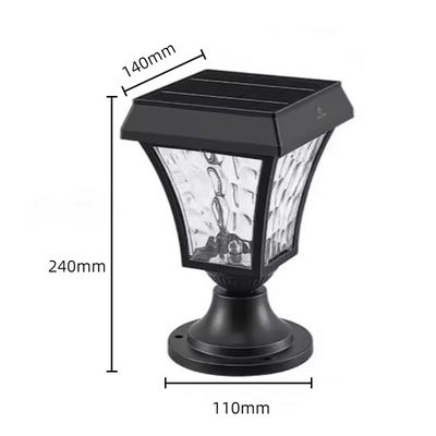 Lampe Solaire de Pilier Clôture Étanche IP55 - vue 7