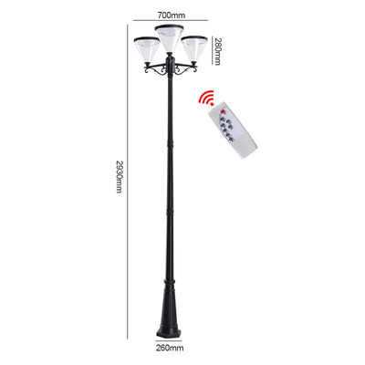 Lampadaire Solaire de Jardin LED Étanche IP65