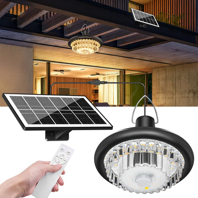 Suspension Solaire Cristal Extérieur avec Panneau Déporté