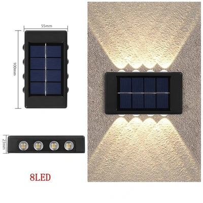 Applique Solaire Murale Extérieure LED Clôture