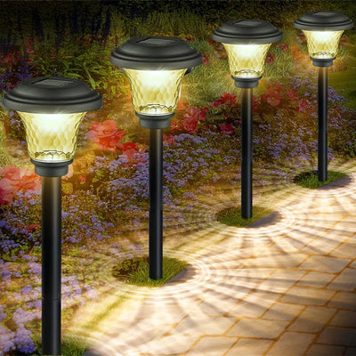 Piquets Solaires Jardin Lot Jusqu'à 12 Pièces Haute Luminosité