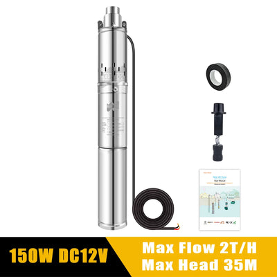 Pompe à Eau Solaire Submersible Puits Profond Sans Balais